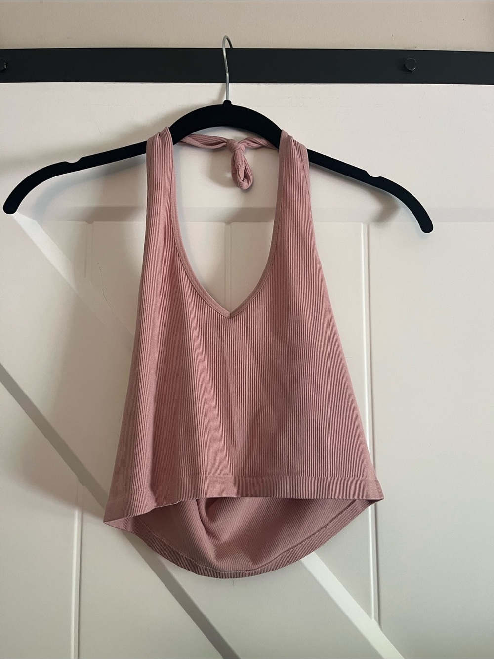 Pink Seamless Halter Tank